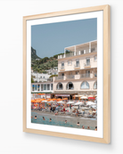 Nerano vertical fine-art print in oak frame by Sam Smeaton — Amalfi Coast Italy wall art