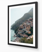 Positano II vertical fine-art print in black frame by Sam Smeaton — Amalfi Coast Italy wall art