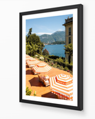 Terraces of Tremezzo fine art print in black frame by Sam Smeaton — Lake Como Italy wall art