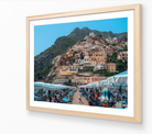 Positano III horizontal fine-art print in oak frame by Sam Smeaton — Amalfi Coast Italy wall art
