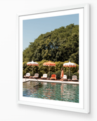 Lady in Orange fine art print in white frame by Sam Smeaton — Lake Como Italy photography