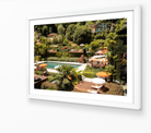 Gardens of Como horizontal fine-art print in white frame by Sam Smeaton — Lake Como Italy photography