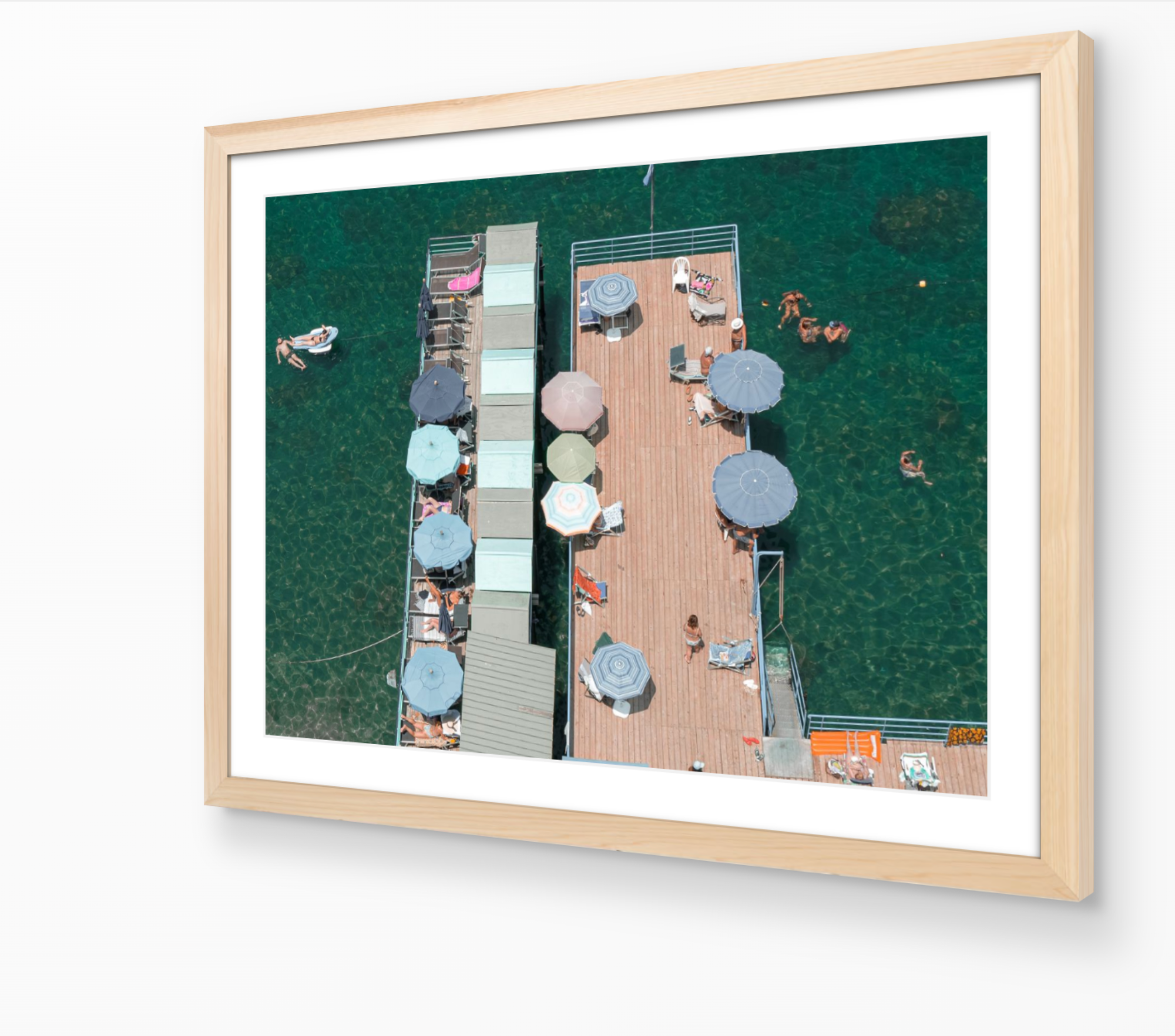 Sorrento I fine-art print in oak frame by Sam Smeaton — Amalfi Coast Italy wall art