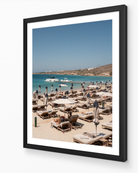 Crios Beach – Paros fine-art print in black frame by Sam Smeaton — Paros Greece coastal wall art