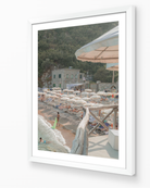 Conca del Sogno vertical fine-art print in white frame by Sam Smeaton — Amalfi Coast Italy photography