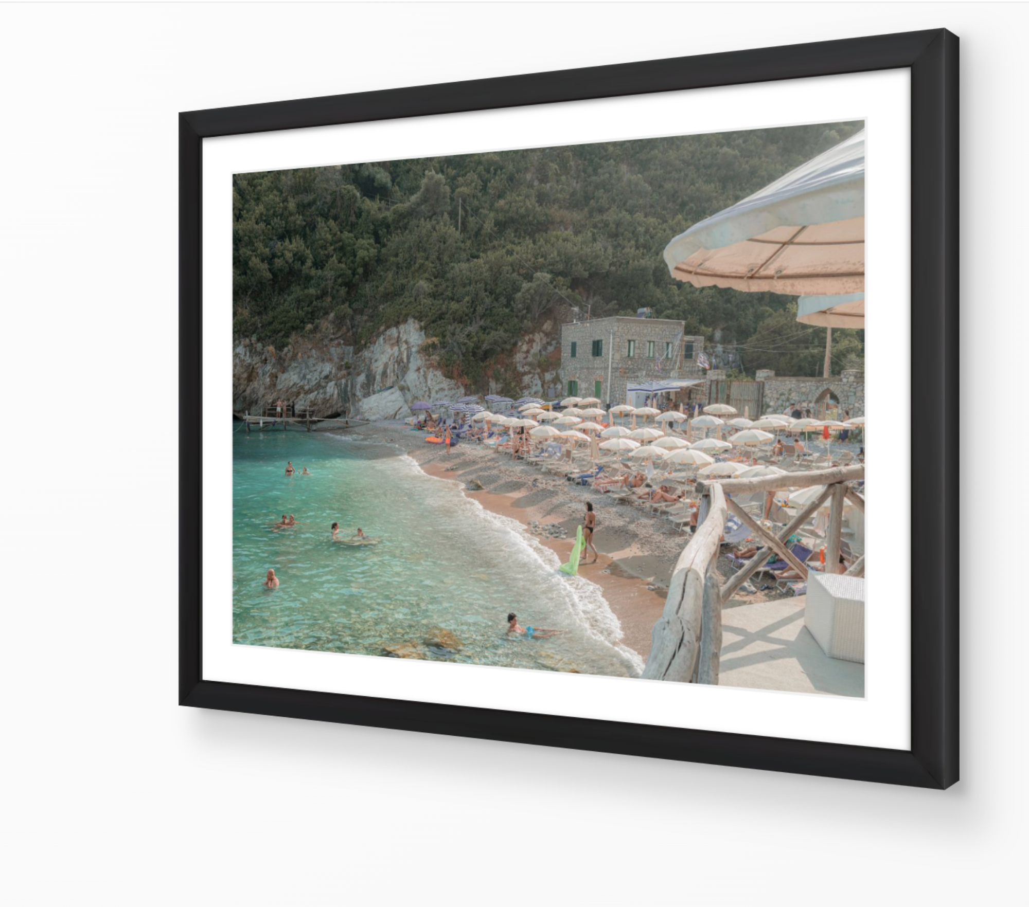 Conca del Sogno horizontal fine-art print in black frame by Sam Smeaton — Amalfi Coast Italy wall art