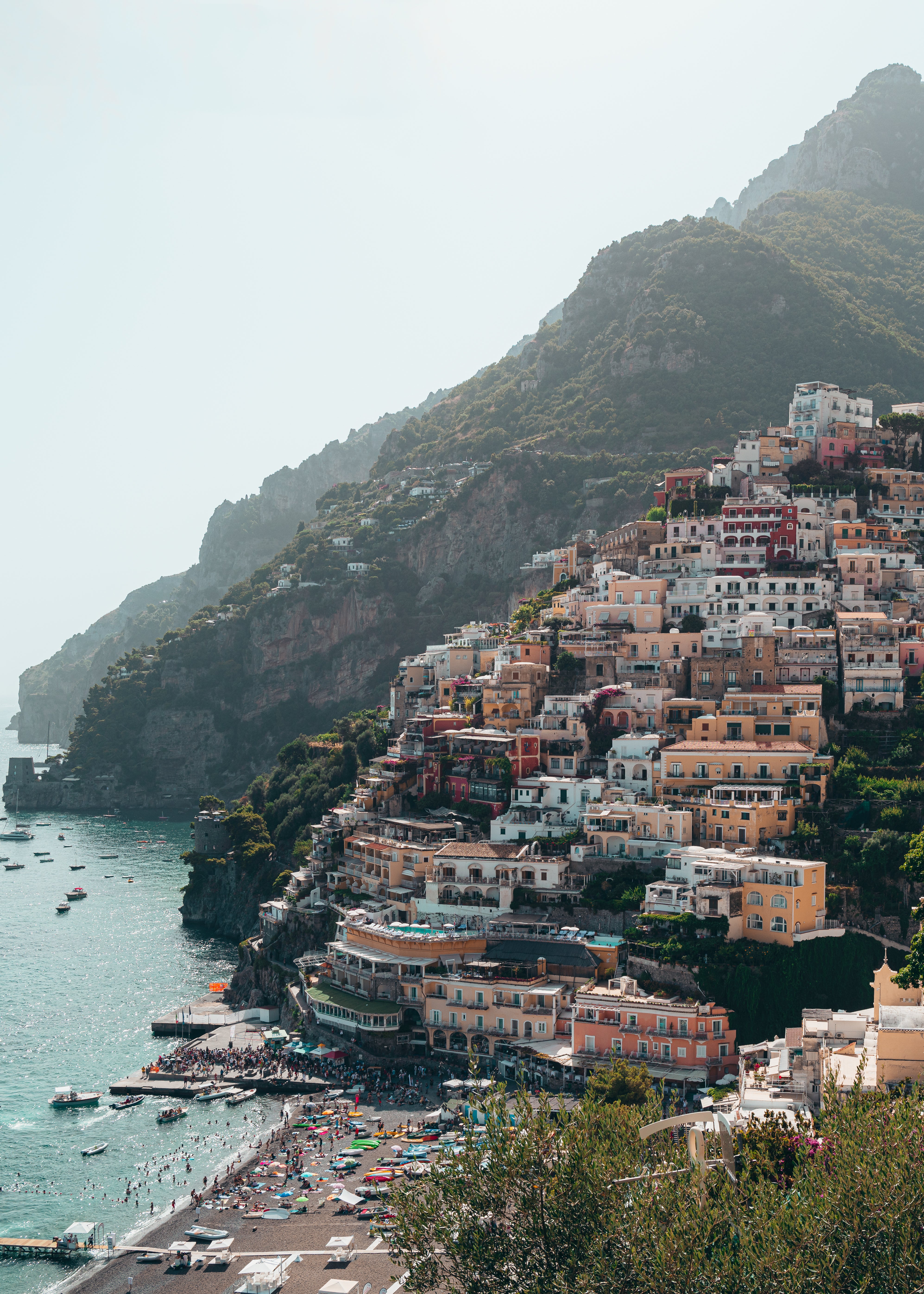 Positano II vertical fine-art print by Sam Smeaton — Amalfi Coast Italy photography with terracotta cliffside village and Mediterranean light