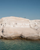 Sarakiniko II – Milos fine-art print by Sam Smeaton — sculpted white rock formations and turquoise Aegean water under clear blue sky