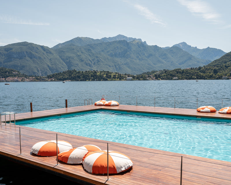 The Floating Pool of Como horizontal fine art print by Sam Smeaton — Lake Como Italy photography
