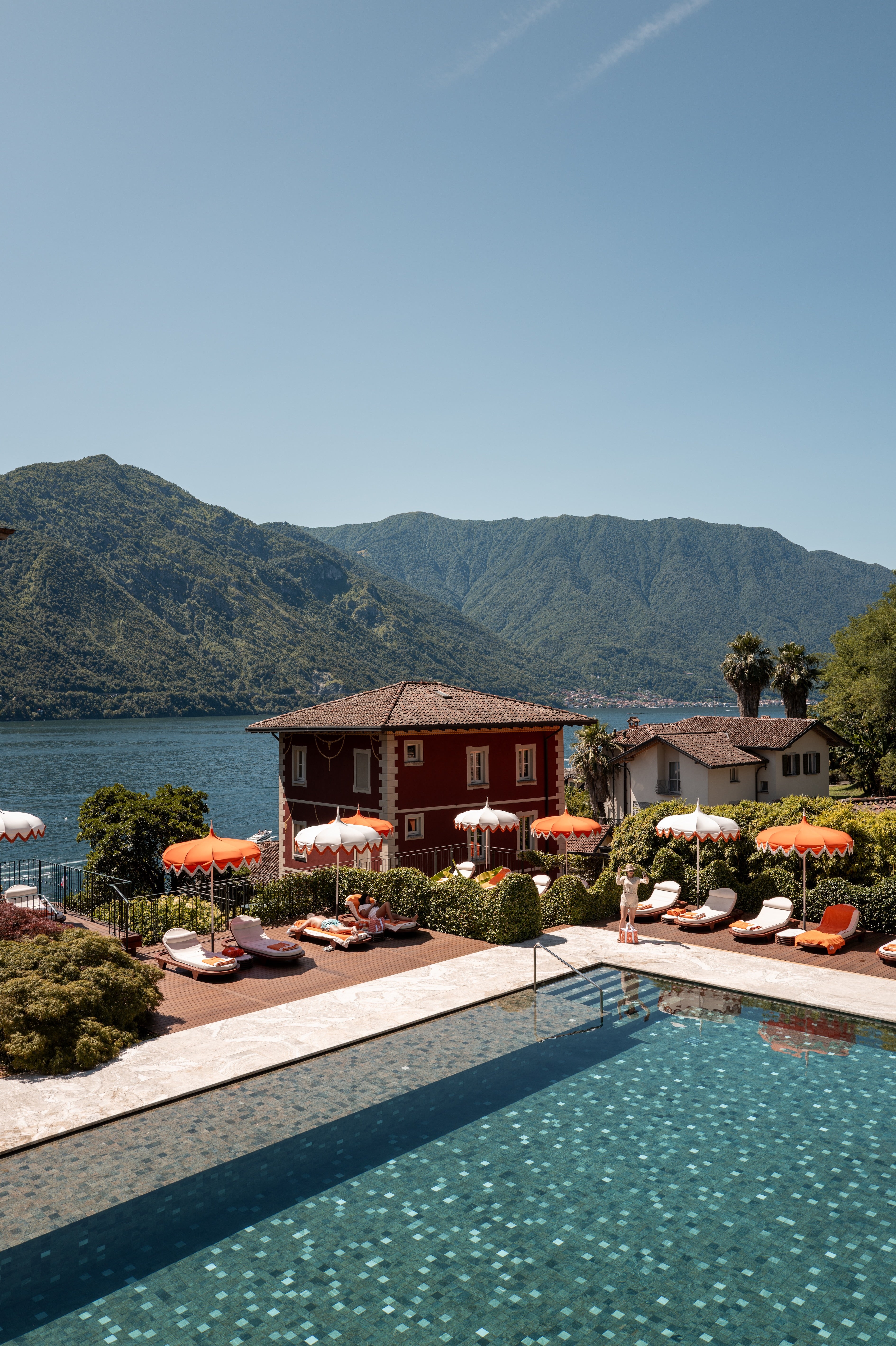 Villa Tremezzo vertical fine art print by Sam Smeaton — Lake Como Italy photography