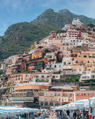 Positano III vertical fine-art print by Sam Smeaton — Amalfi Coast Italy photography with terracotta buildings and Mediterranean charm