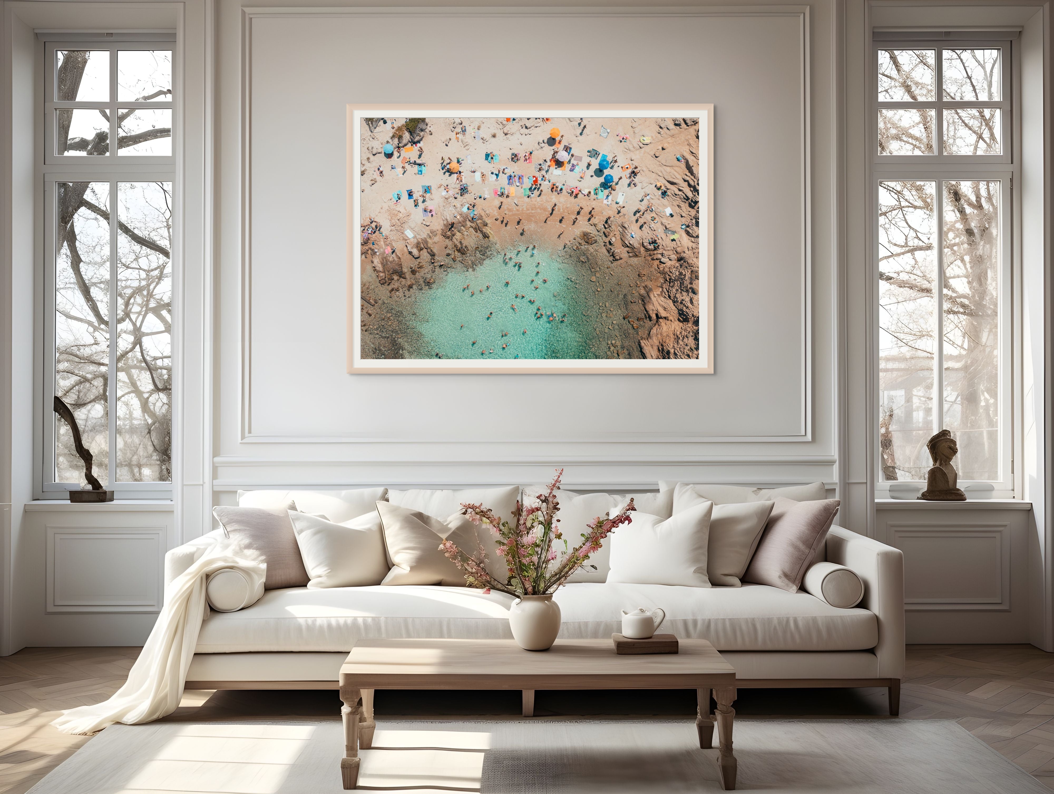 Sardinia print in room