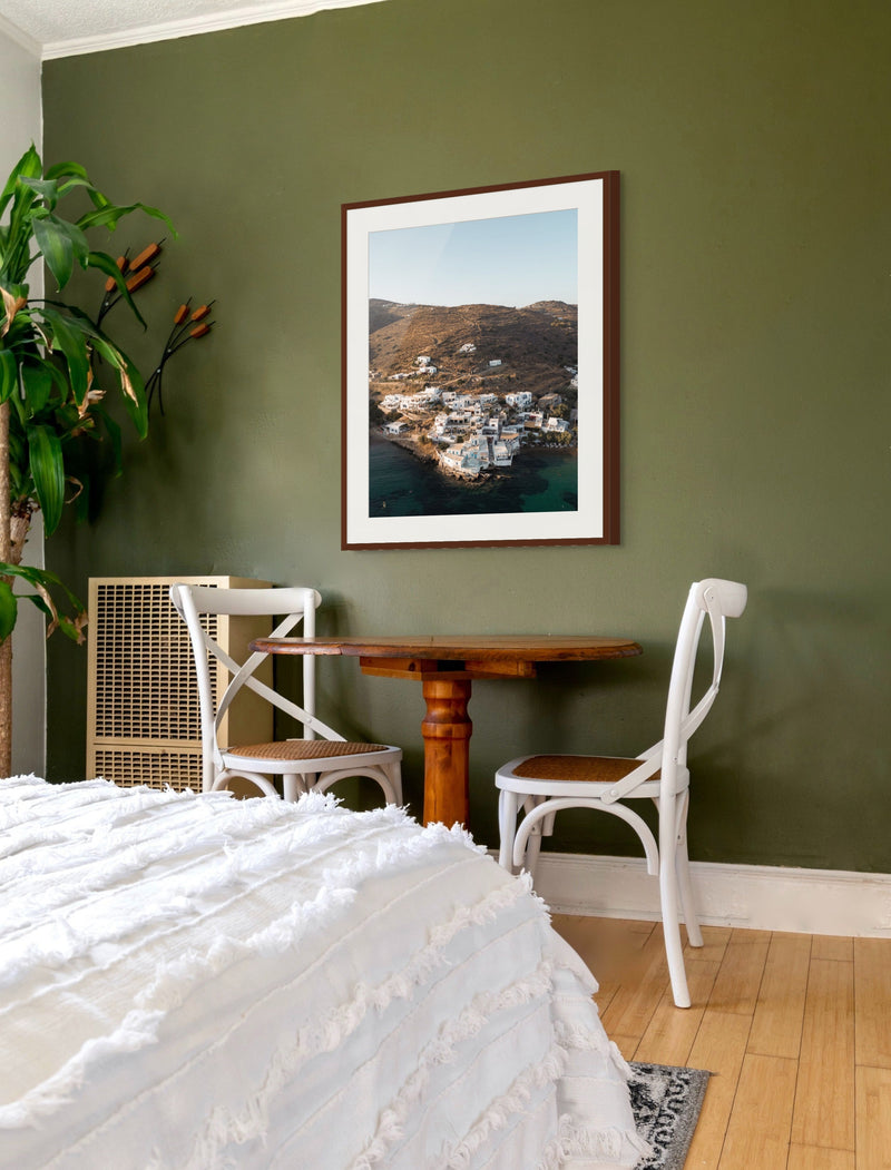 Sifnos Serenity print in room
