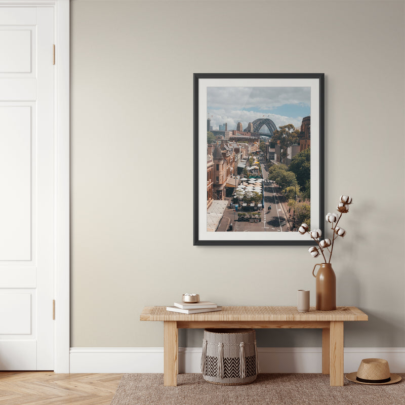 The Rocks – Sydney Harbour Bridge Print in room