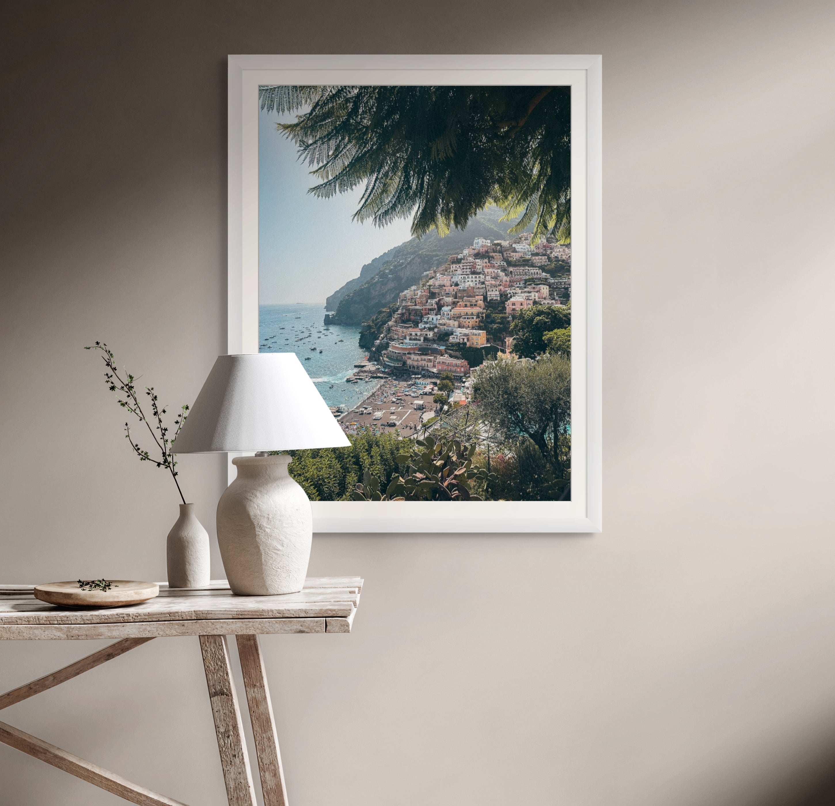 Positano I print in room