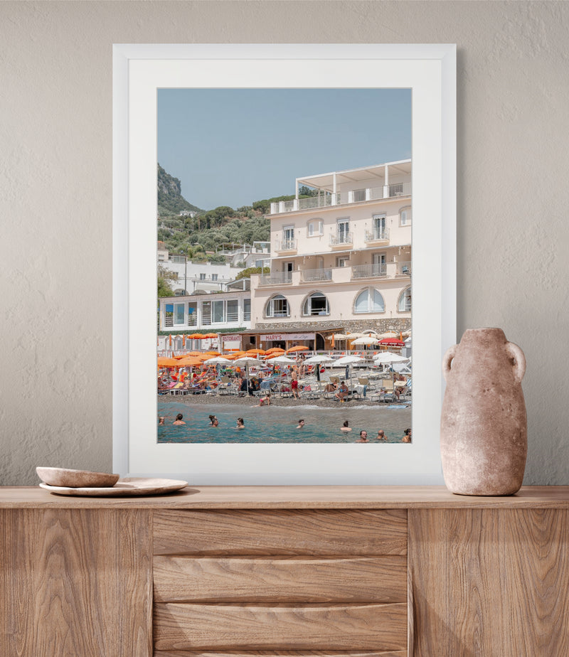 Nerano (Vertical Edition) print in room
