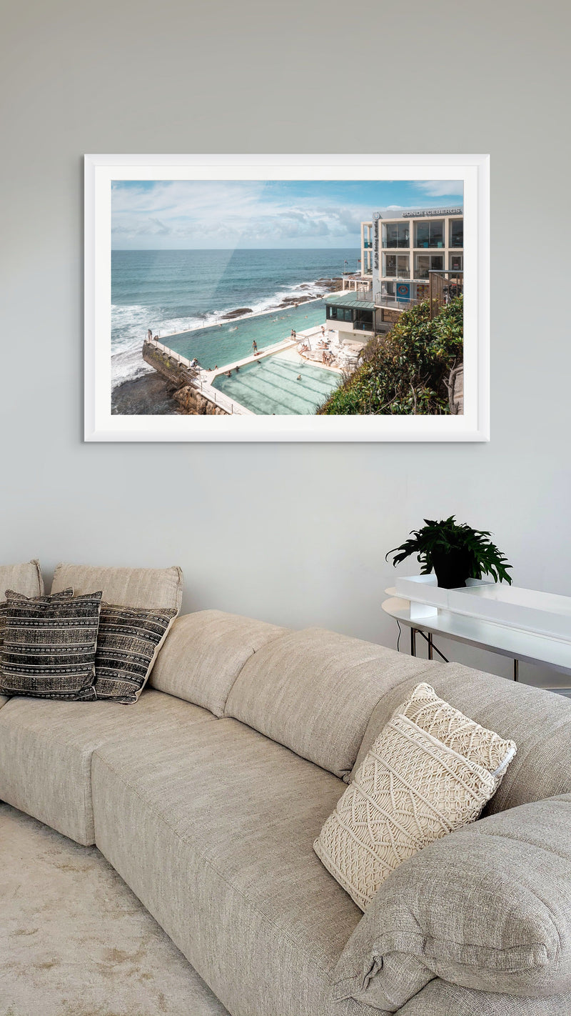 Sydney Icebergs – Bondi Pool (Horizontal Edition) in room