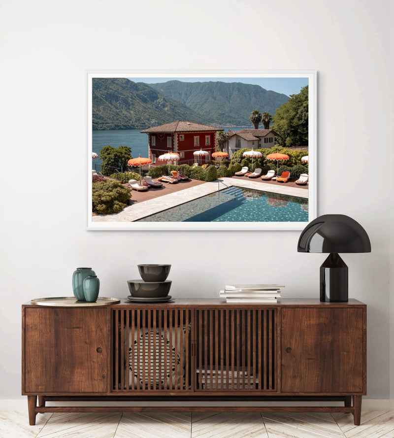 Villa Tremezzo (Horizontal Edition) print in room