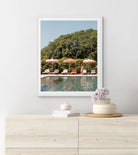 Lady in Orange, Lake Como print in room