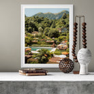 Gardens of Como (Vertical Edition) print in room