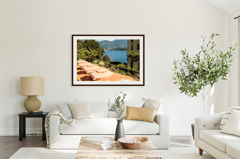 Terraces of Tremezzo (Horizontal Edition) print in room