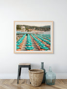 Portofino Beach Club (Horizontal Edition) print in room