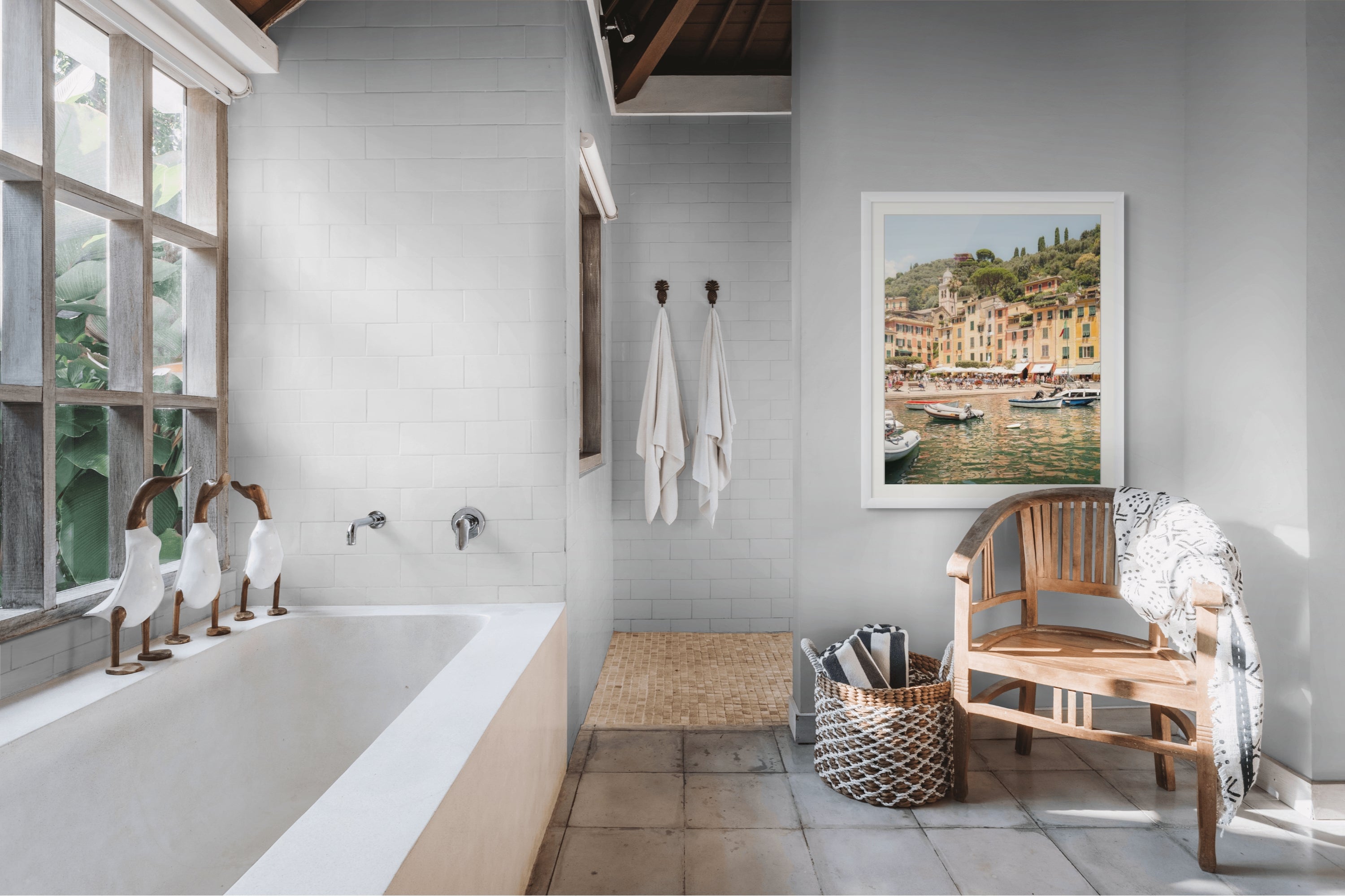 Portofino III print in room