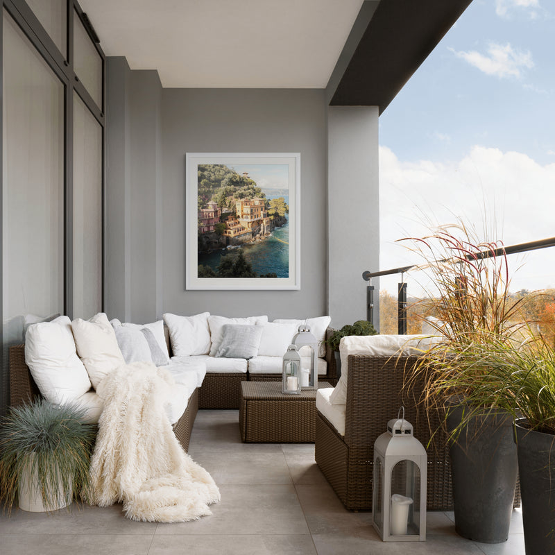 I Found My Love in Portofino (Vertical Edition) print in room