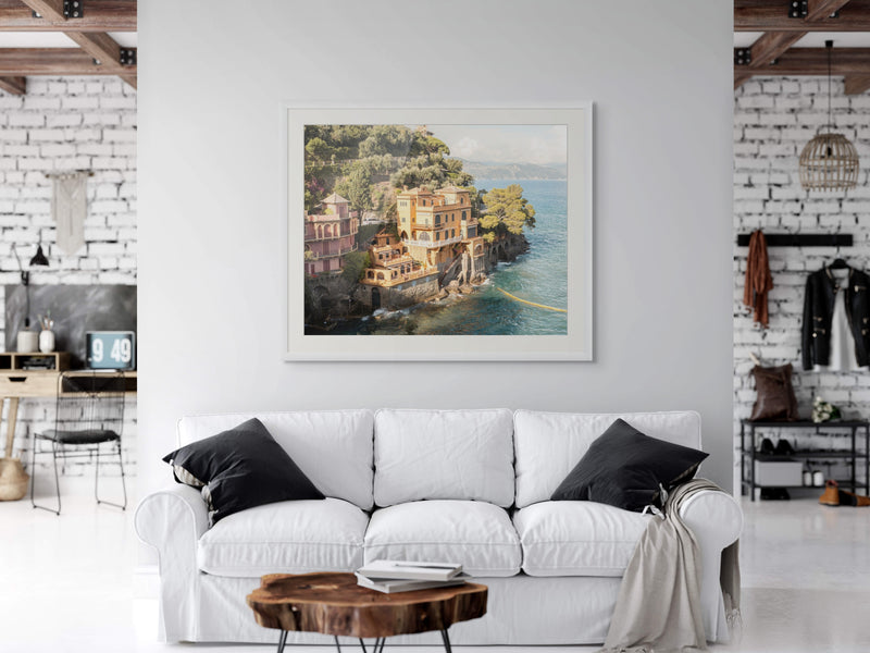 I Found My Love in Portofino (Horizontal Edition) print in room