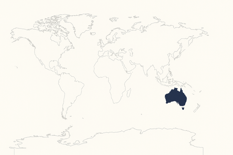 make it more clear and have australia coloured in navy blue 