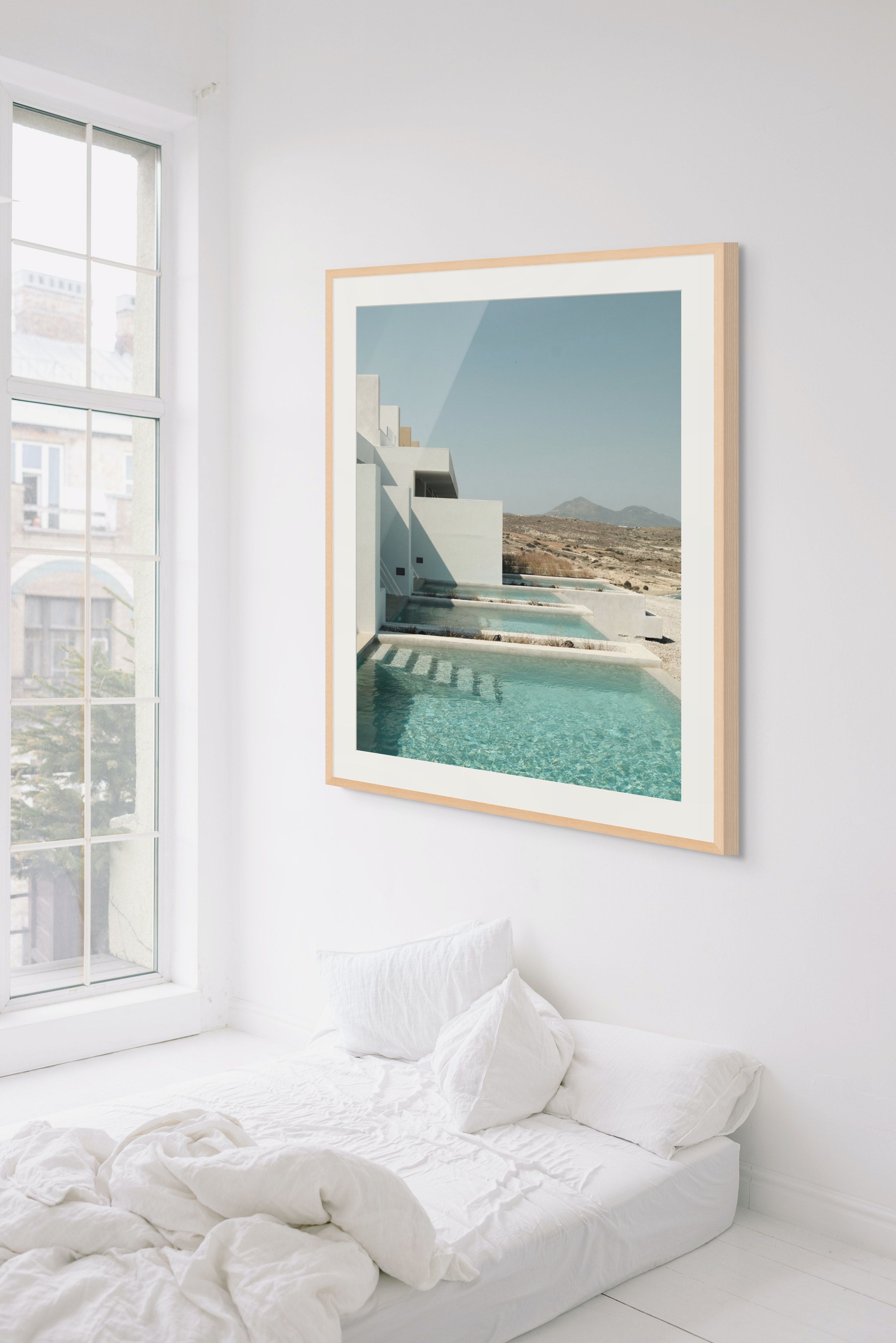 Private Pools – Milos print in room